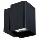 Уличный настенный светильник Arlight LGD-WALL-VARIO-S104x129-2x6W Day4000 (BK, 1-80 deg) 046428