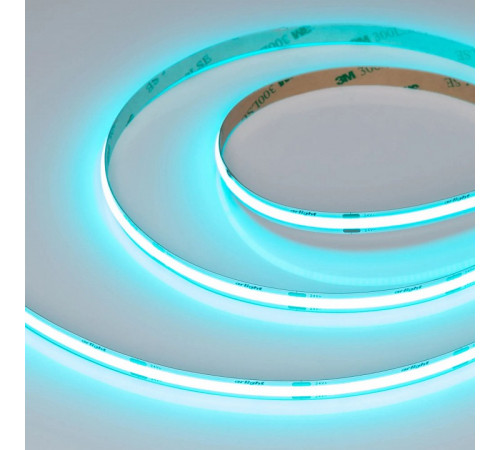 Светодиодная лента Arlight COB-X480-8mm 24V Aquamarine (8 W/m, IP20, 5m) 047735