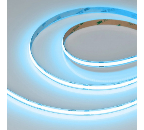 Светодиодная лента Arlight COB-X480-8mm 24V Sky Blue (8 W/m, IP20, 5m) 047740