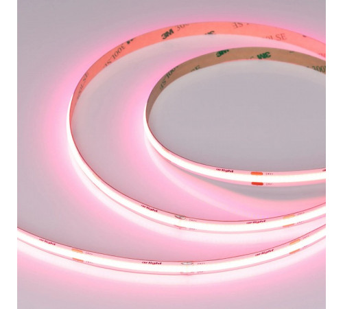 Светодиодная лента Arlight COB-X480-8mm 24V Pink (8 W/m, IP20, 5m) 047743