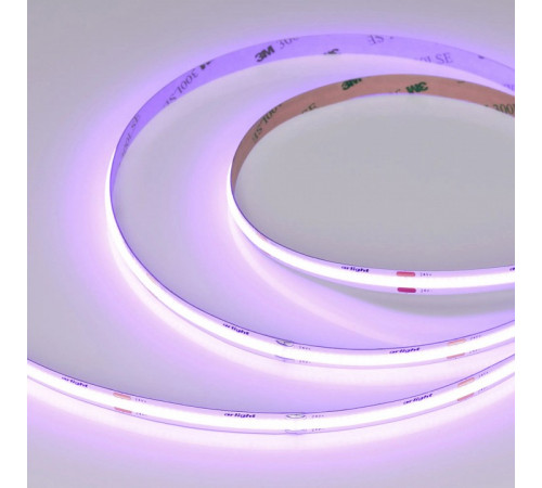 Светодиодная лента Arlight COB-X480-8mm 24V Violet (8 W/m, IP20, 5m) 047745