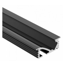 Алюминиевый профиль Arlight SL-BEVEL-W21-F-2000 ANOD BLACK 048997