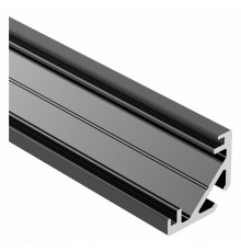 Алюминиевый профиль Arlight SL-KANT-H10-2000 BLACK 049014