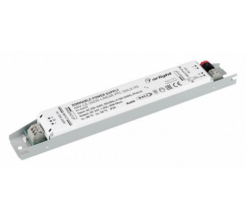 Блок питания Arlight ARV-LG-24030-LINEAR-PFC-DALI2-PD (24V, 1.25A, 30W) 049479 Блок питания Arlight ARV-LG-24030-LINEAR-PFC-DALI2-PD (24V, 1.25A, 30W) 049479