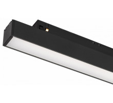 Трековый магнитный светильник Arlight MAG-ORIENT-FLAT-L350-12W Warm3000 (BK, 80 deg, 48V) 049588