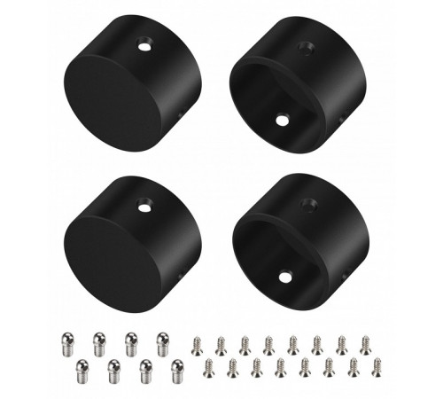 Заглушка Arlight WPH-FLEX-D22-360deg BLACK ALU глухая 049938