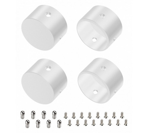 Заглушка Arlight WPH-FLEX-D22-360deg WHITE ALU глухая 049939