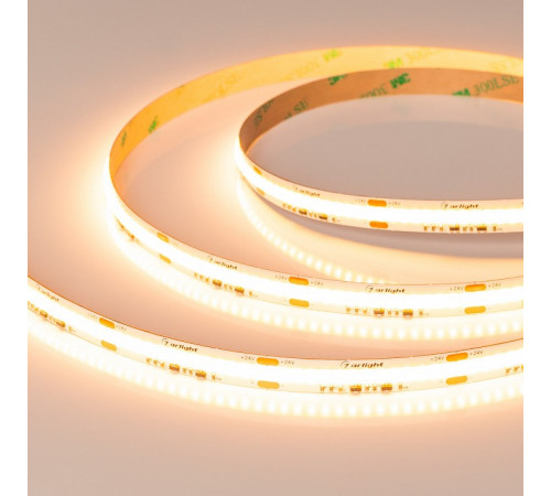 Светодиодная лента Arlight COB-X560-10mm 24V Dim-To-Warm (14 W/m, IP20, 5m) 051296
