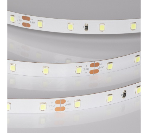 Светодиодная лента Arlight RT-A60-8mm 24V Ice Blue (4.8 W/m, IP20, 5m) 055376