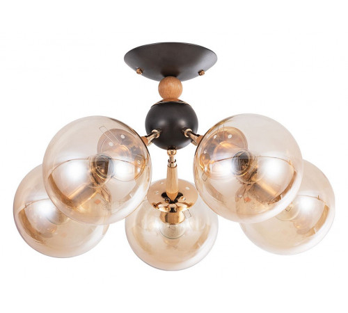 Потолочная люстра Arte Lamp Boston A4485PL-5BK