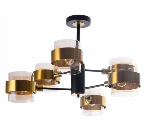Люстра на штанге Arte Lamp Carlo A8205SP-6BK Люстра на штанге Arte Lamp Carlo A8205SP-6BK