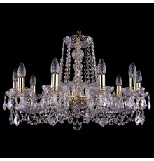 Подвесная люстра Bohemia Ivele Crystal 1402/10/240 G Leafs
