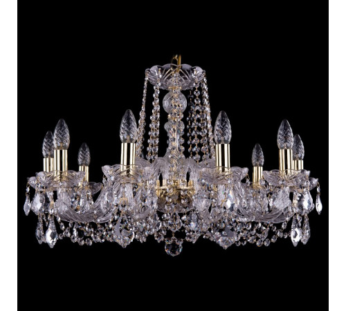 Подвесная люстра Bohemia Ivele Crystal 1402/10/240 G Leafs
