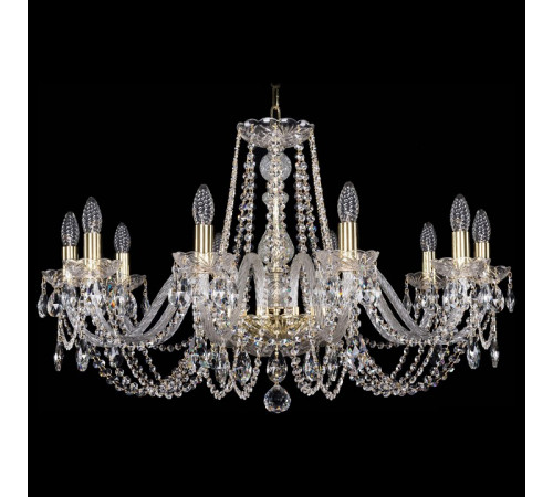 Подвесная люстра Bohemia Ivele Crystal 1402/10/300 G K777