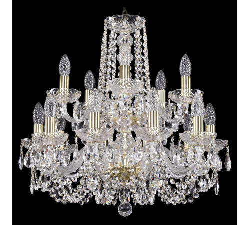 Подвесная люстра Bohemia Ivele Crystal 1402/10+5/195/2d G