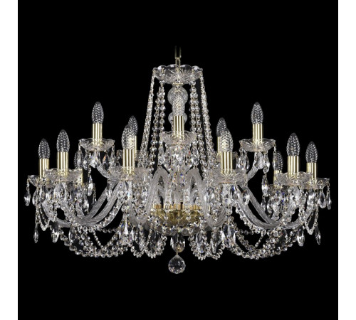 Подвесная люстра Bohemia Ivele Crystal 1402/10+5/300 G
