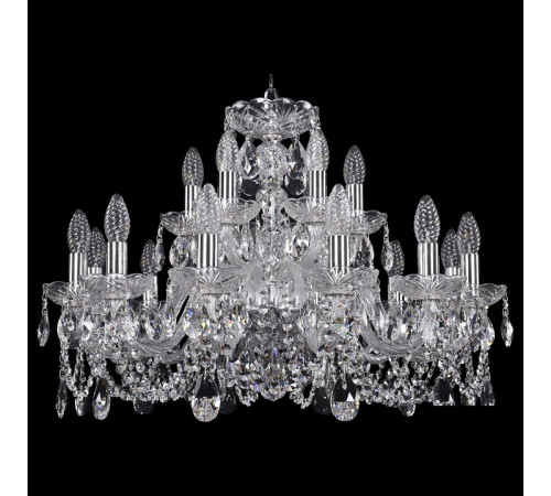 Подвесная люстра Bohemia Ivele Crystal 1402/12+6/240 Ni