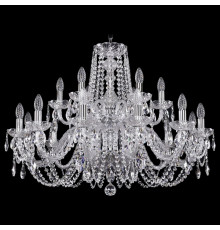 Подвесная люстра Bohemia Ivele Crystal 1402/12+6/300/2d Ni