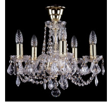 Подвесная люстра Bohemia Ivele Crystal 1402/5/141 G Leafs tube