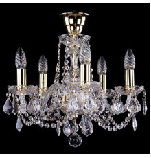 Подвесная люстра Bohemia Ivele Crystal 1402/5/141 G Leafs tube