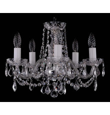 Подвесная люстра Bohemia Ivele Crystal 1402/5/141 Ni Leafs Tube