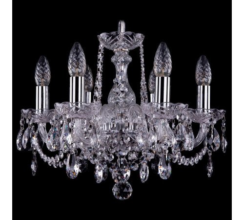 Подвесная люстра Bohemia Ivele Crystal 1402/6/141 Ni Leafs Подвесная люстра Bohemia Ivele Crystal 1402/6/141 Ni Leafs