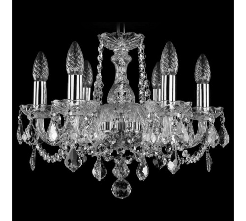 Подвесная люстра Bohemia Ivele Crystal 1402/6/141 Ni Leafs Подвесная люстра Bohemia Ivele Crystal 1402/6/141 Ni Leafs