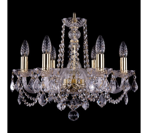 Подвесная люстра Bohemia Ivele Crystal 1402/6/160 G Leafs