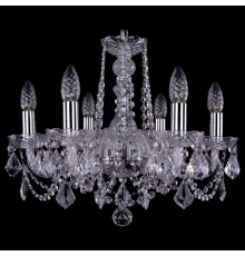 Подвесная люстра Bohemia Ivele Crystal 1402/6/160 Ni Leafs