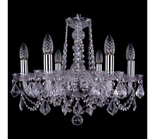 Подвесная люстра Bohemia Ivele Crystal 1402/6/160 Ni Leafs