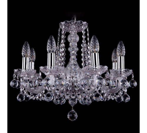 Подвесная люстра Bohemia Ivele Crystal 1402/8/160 Ni Balls