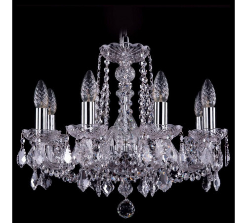 Подвесная люстра Bohemia Ivele Crystal 1402/8/160 Ni Leafs