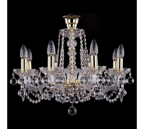 Подвесная люстра Bohemia Ivele Crystal 1402/8/195 G Balls tube