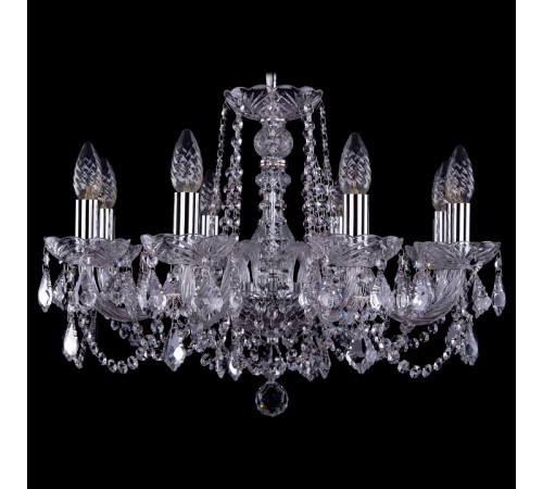 Подвесная люстра Bohemia Ivele Crystal 1402/8/195 Ni Leafs