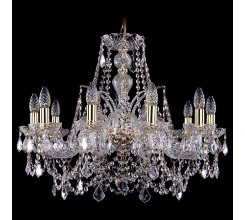 Подвесная люстра Bohemia Ivele Crystal 1411/10/240 G Leafs