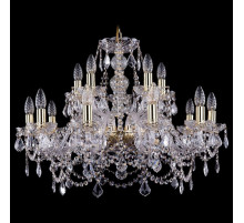 Подвесная люстра Bohemia Ivele Crystal 1411/10+5/240 G Leafs