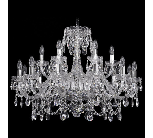 Подвесная люстра Bohemia Ivele Crystal 1411/12+6/300 Ni