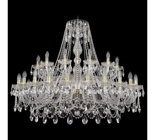 Подвесная люстра Bohemia Ivele Crystal 1411/24+12/460 G
