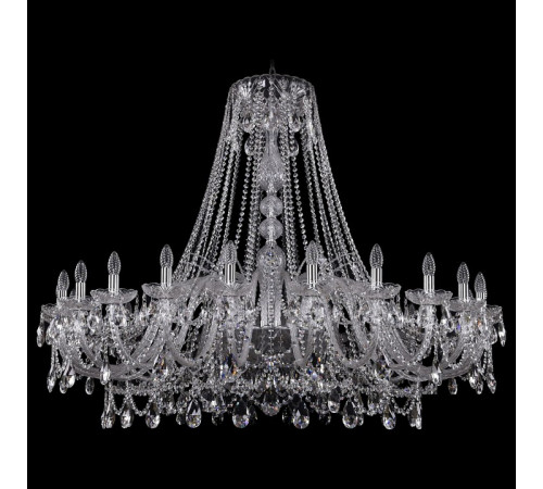 Подвесная люстра Bohemia Ivele Crystal 1411/24/530 Ni Подвесная люстра Bohemia Ivele Crystal 1411/24/530 Ni