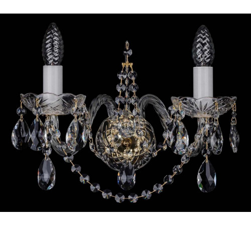 Бра Bohemia Ivele Crystal 1411B/2/195/XL G Бра Bohemia Ivele Crystal 1411B/2/195/XL G