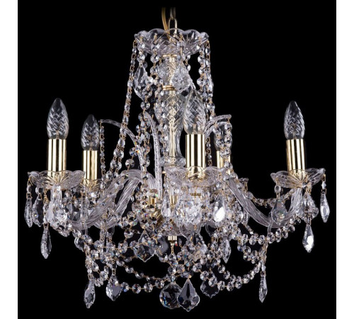 Подвесная люстра Bohemia Ivele Crystal 1411/5/160 G Leafs