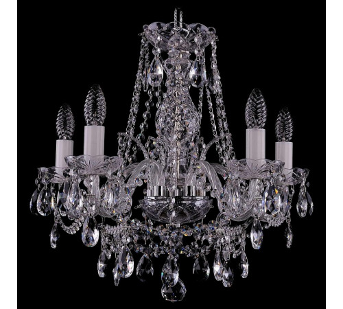 Подвесная люстра Bohemia Ivele Crystal 1411/5/160 Ni Balls Подвесная люстра Bohemia Ivele Crystal 1411/5/160 Ni Balls