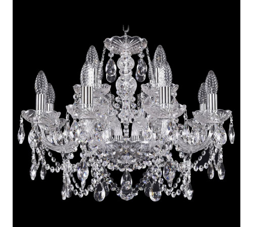 Подвесная люстра Bohemia Ivele Crystal 1411/8+4/195 Ni