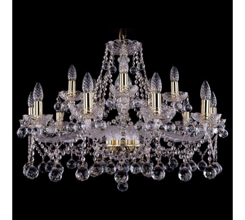 Подвесная люстра Bohemia Ivele Crystal 1413/10+5/300 G Balls