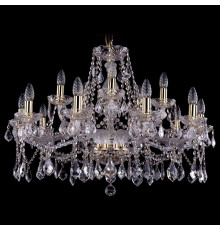 Подвесная люстра Bohemia Ivele Crystal 1413/10+5/300 G Leafs