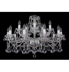Подвесная люстра Bohemia Ivele Crystal 1413/10+5/300 Ni Balls