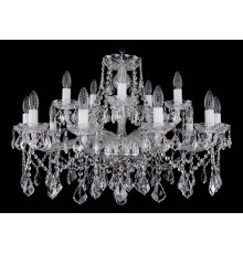 Подвесная люстра Bohemia Ivele Crystal 1413/10+5/300 Ni Leafs