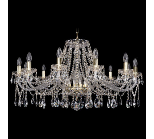 Подвесная люстра Bohemia Ivele Crystal 1413/12/360 G M731
