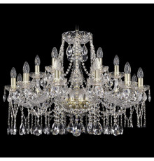 Подвесная люстра Bohemia Ivele Crystal 1413/12+6/300 G R777
