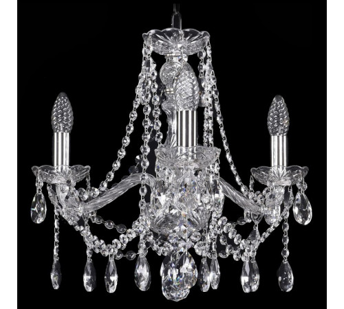 Подвесная люстра Bohemia Ivele Crystal 1413/3/165 Ni Подвесная люстра Bohemia Ivele Crystal 1413/3/165 Ni